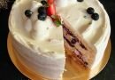 Blueberry Fresh Cream Cake – เค้กบลูเบอรี่ครีมสด